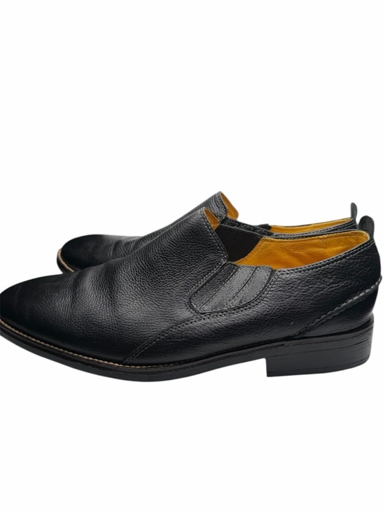 Sandro Black Leather Loafer Slip On Men\'s 11D Pebble Leather Comfort Soft main image 2